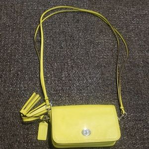 Coach legacy leather penny crossbody bag